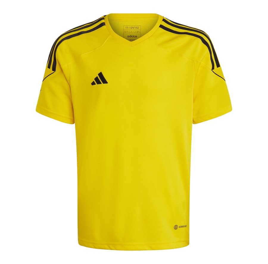 2 adidas Kinder Trikots Tiro 23 League gelb/schwarz, Gr. 152